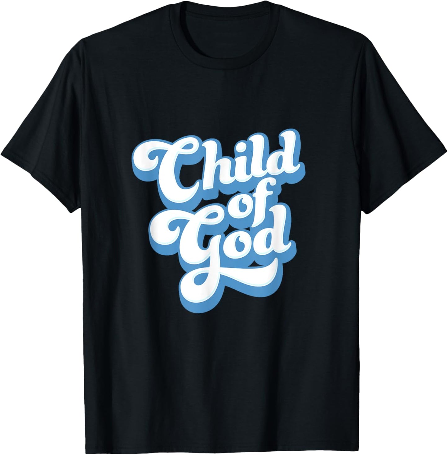 Child of God, Vintage Style Christian Gift T-Shirt - T-Shirt | Black
