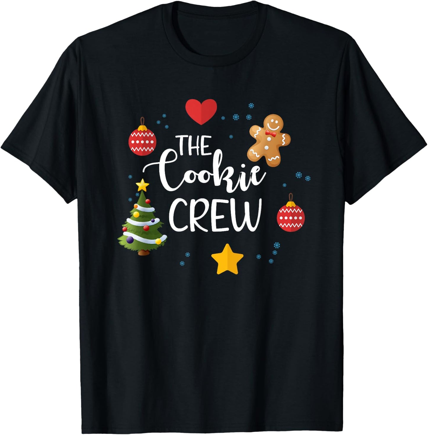 The Cookie Crew, Cookie Baking Crew, Baking Spirit Bright T-Shirt - T-Shirt | Black