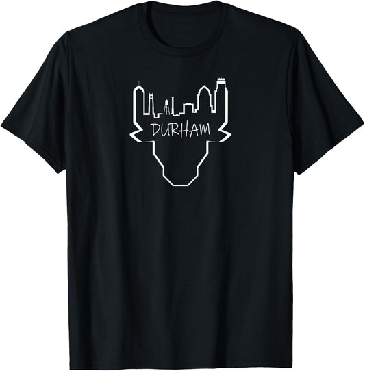 Durham Skyline Bull T-Shirt - T-Shirt | Black