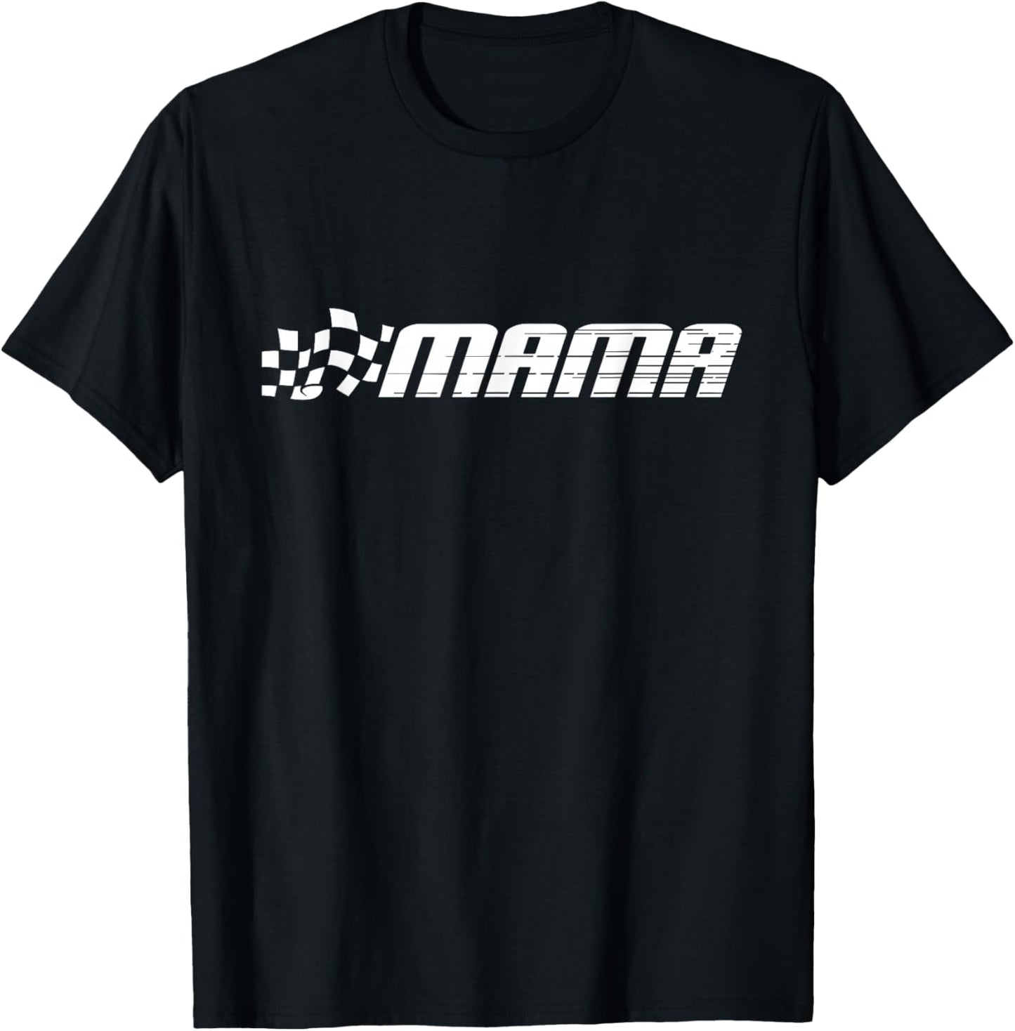 Racing Birthday Party Matching Family Race Car Pit Crew Mama T-Shirt - T-Shirt | Black