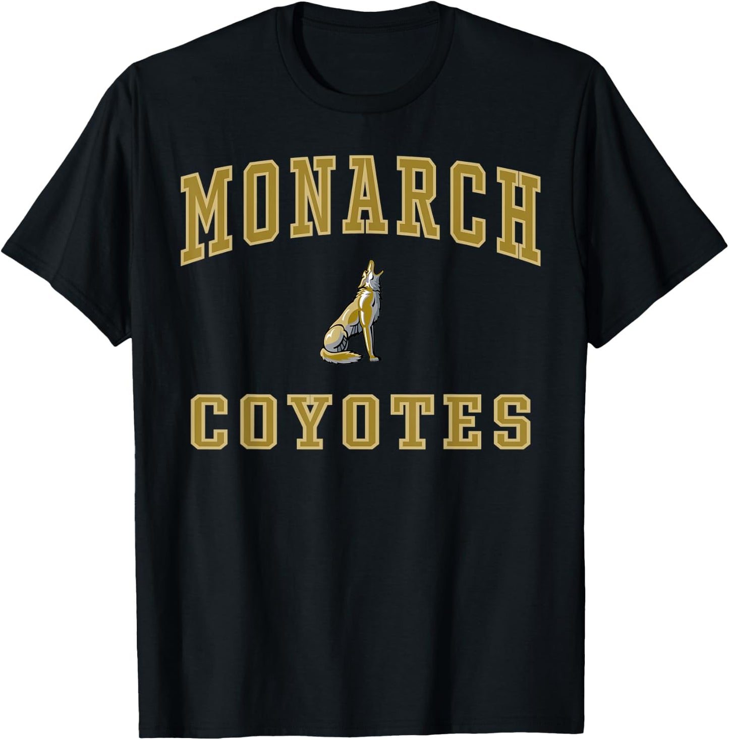 Monarch High School Coyotes C1 T-Shirt - T-Shirt | Black