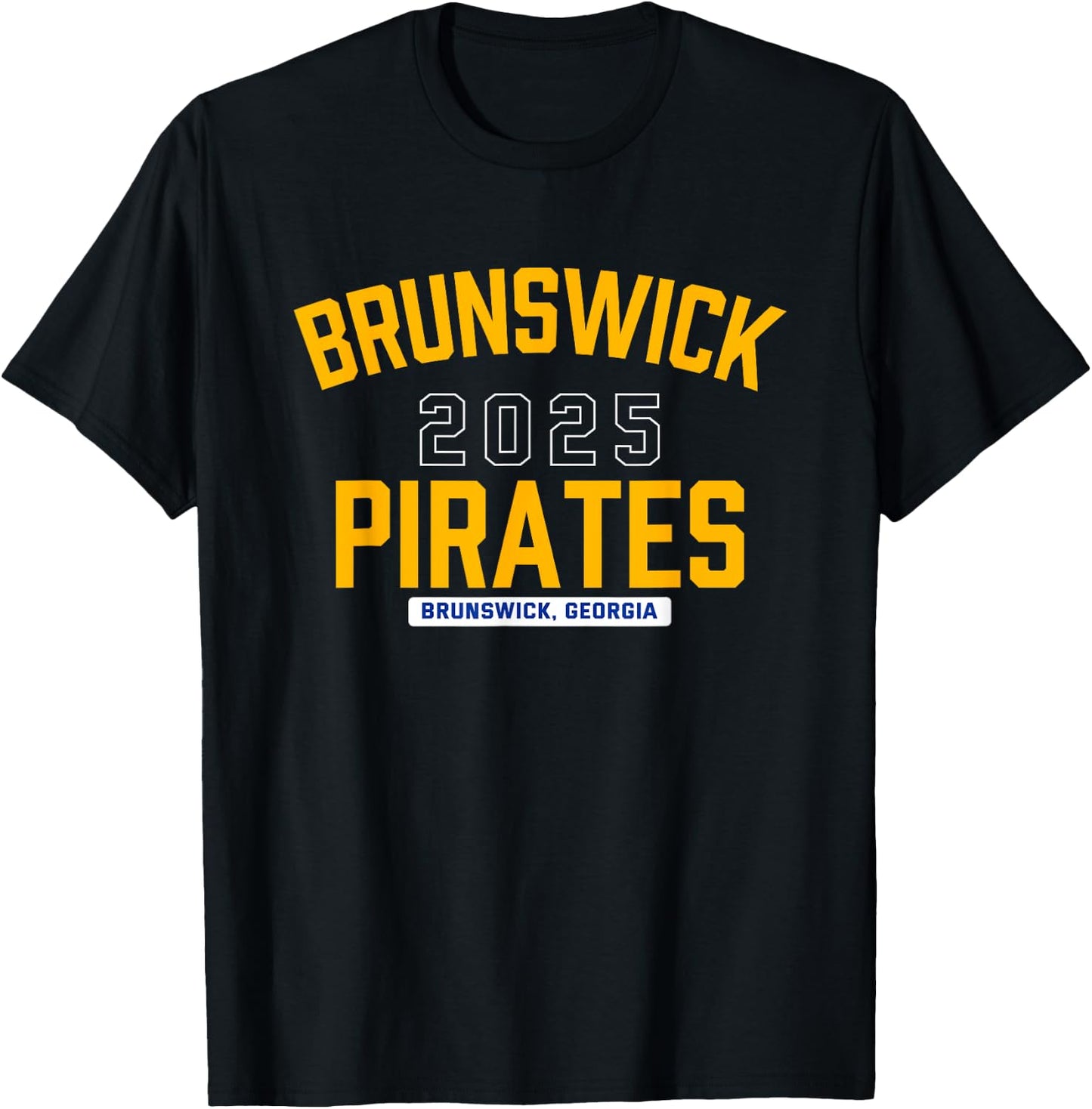 Brunswick Pirates Brunswick, Georgia 2025 T-Shirt - T-Shirt | Black