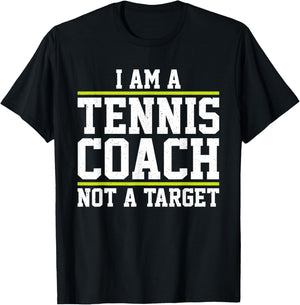 Tennis Coach Novelty Women Team Captain Tennis Lover T-Shirt - T-Shirt | Black