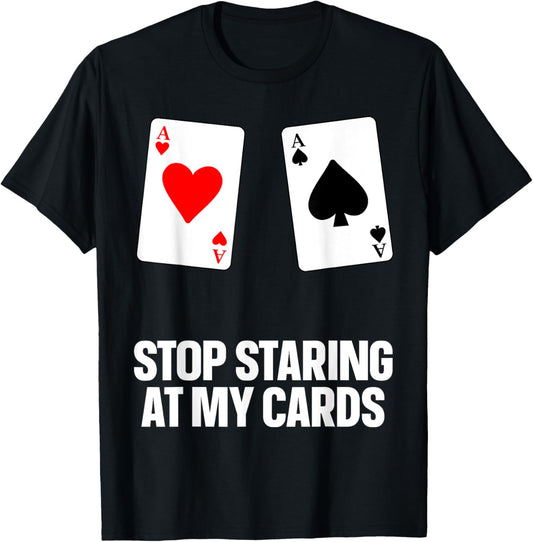 Funny Poker Design Women Poker Lover Poker Player T-Shirt - T-Shirt | Black