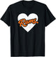 Vintage Rams High School Go Rams Pride Heart T-Shirt - T-Shirt | Black