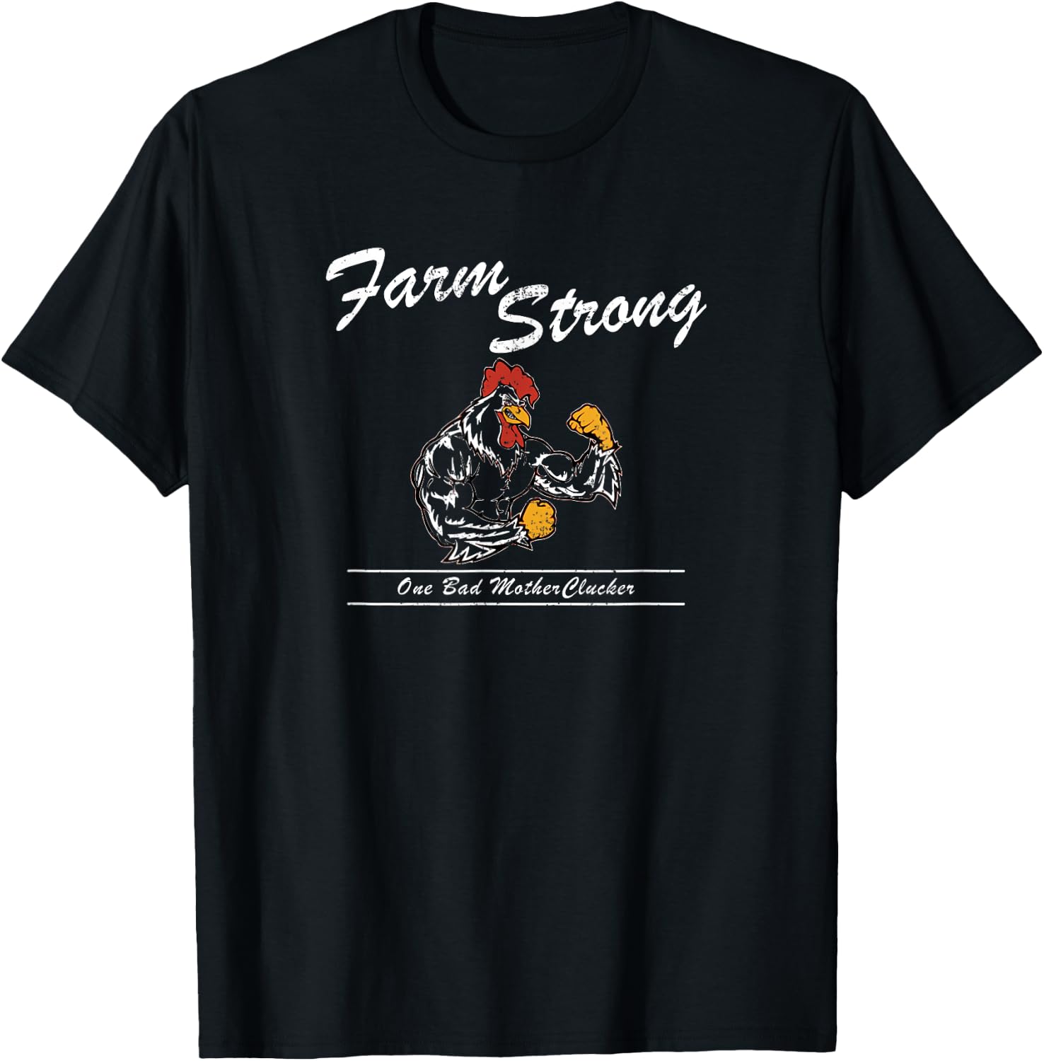 Farm Strong Farming Shirt for Farmers Bad Mother Clucker T-Shirt - T-Shirt | Black