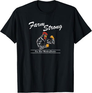 Farm Strong Farming Shirt for Farmers Bad Mother Clucker T-Shirt - T-Shirt | Black
