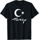 Turkey National flag, Turk Bayragi, Turkiye gift T-Shirt - T-Shirt | Black