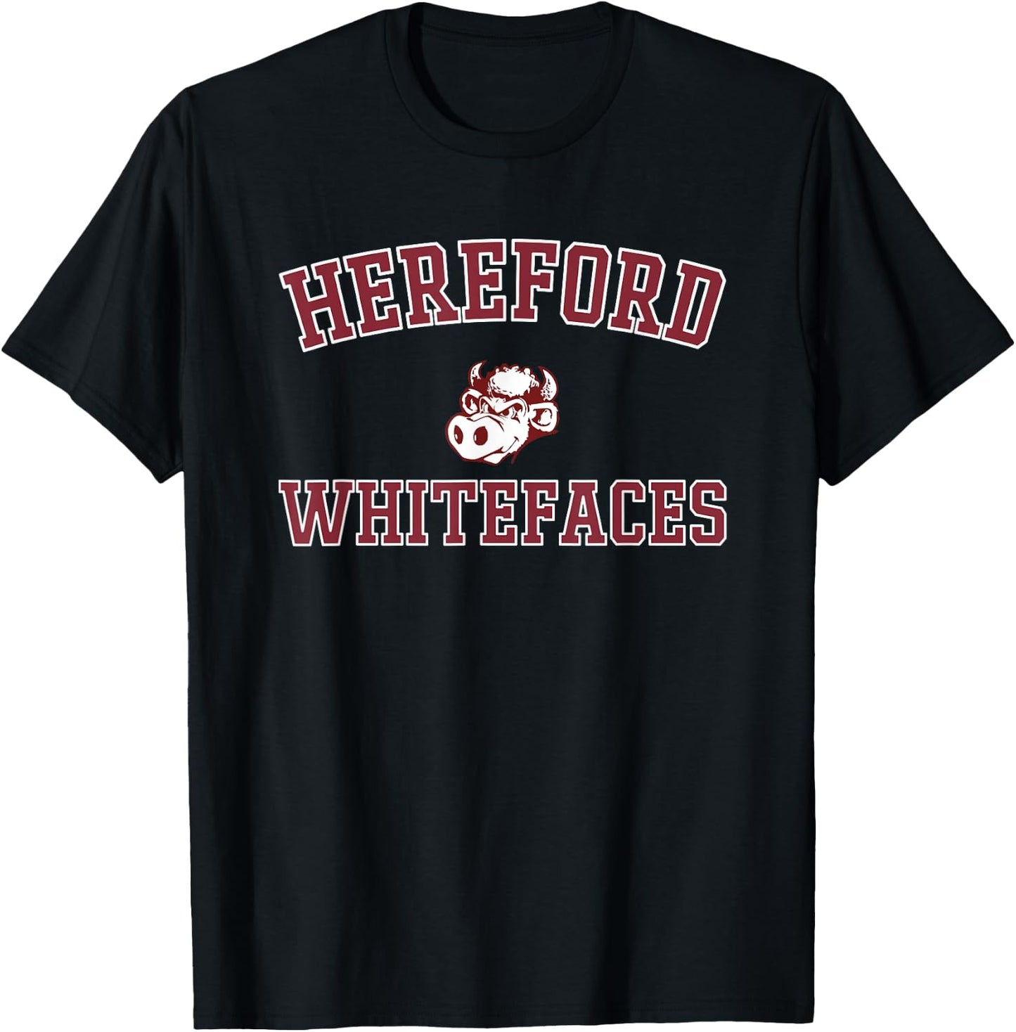 Hereford Whitefaces Logo Varsity HS T-Shirt - T-Shirt | Black