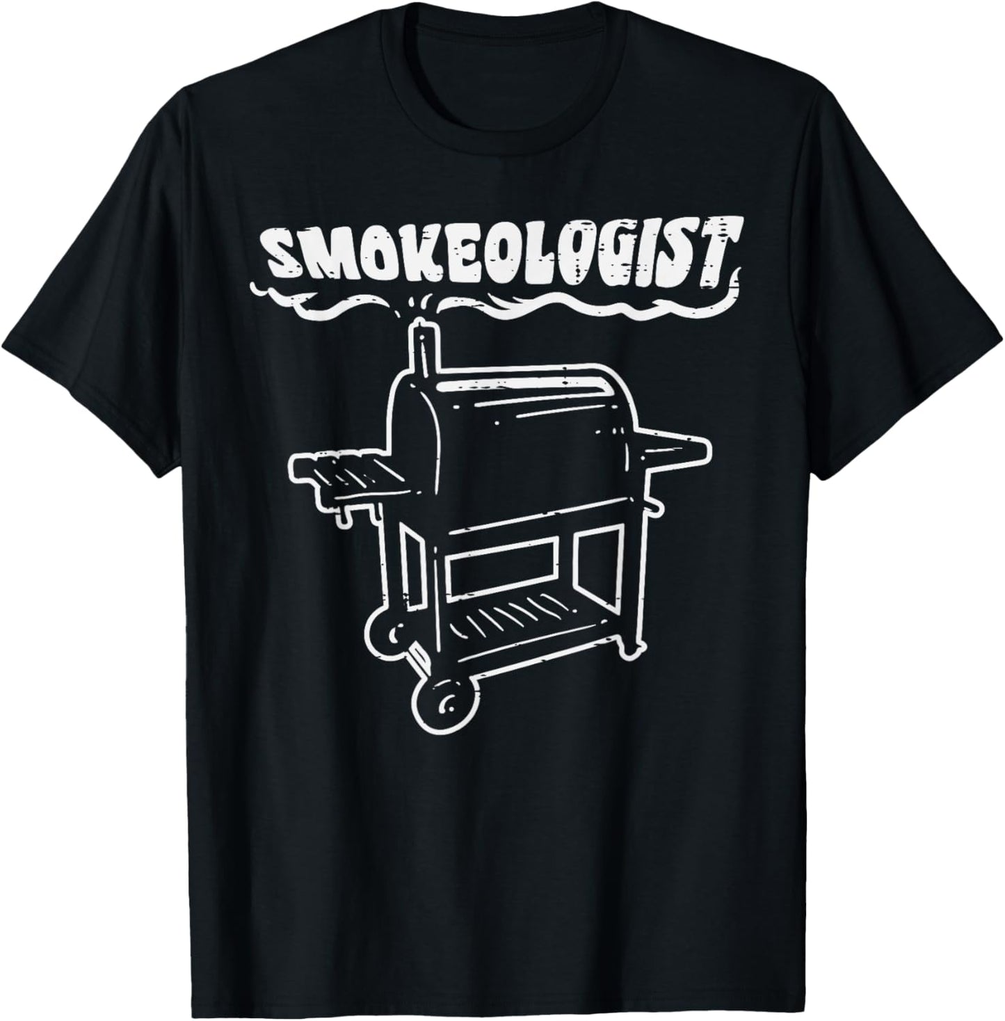 Smokeologist Funny Bbq Barbecue Grill PitDad Men T-Shirt - T-Shirt | Black