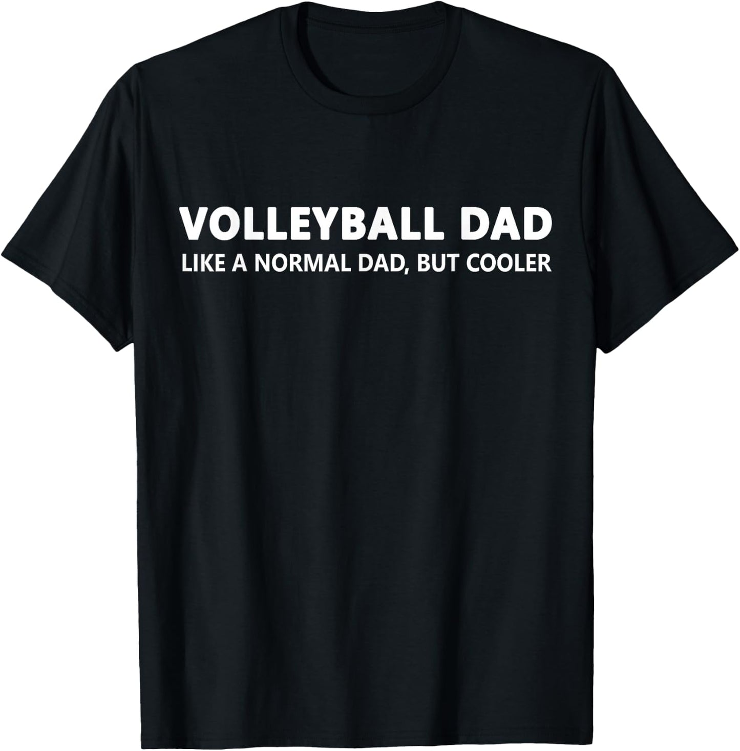 Funny Volleyball Father Volleyball Dad T-Shirt - T-Shirt | Black