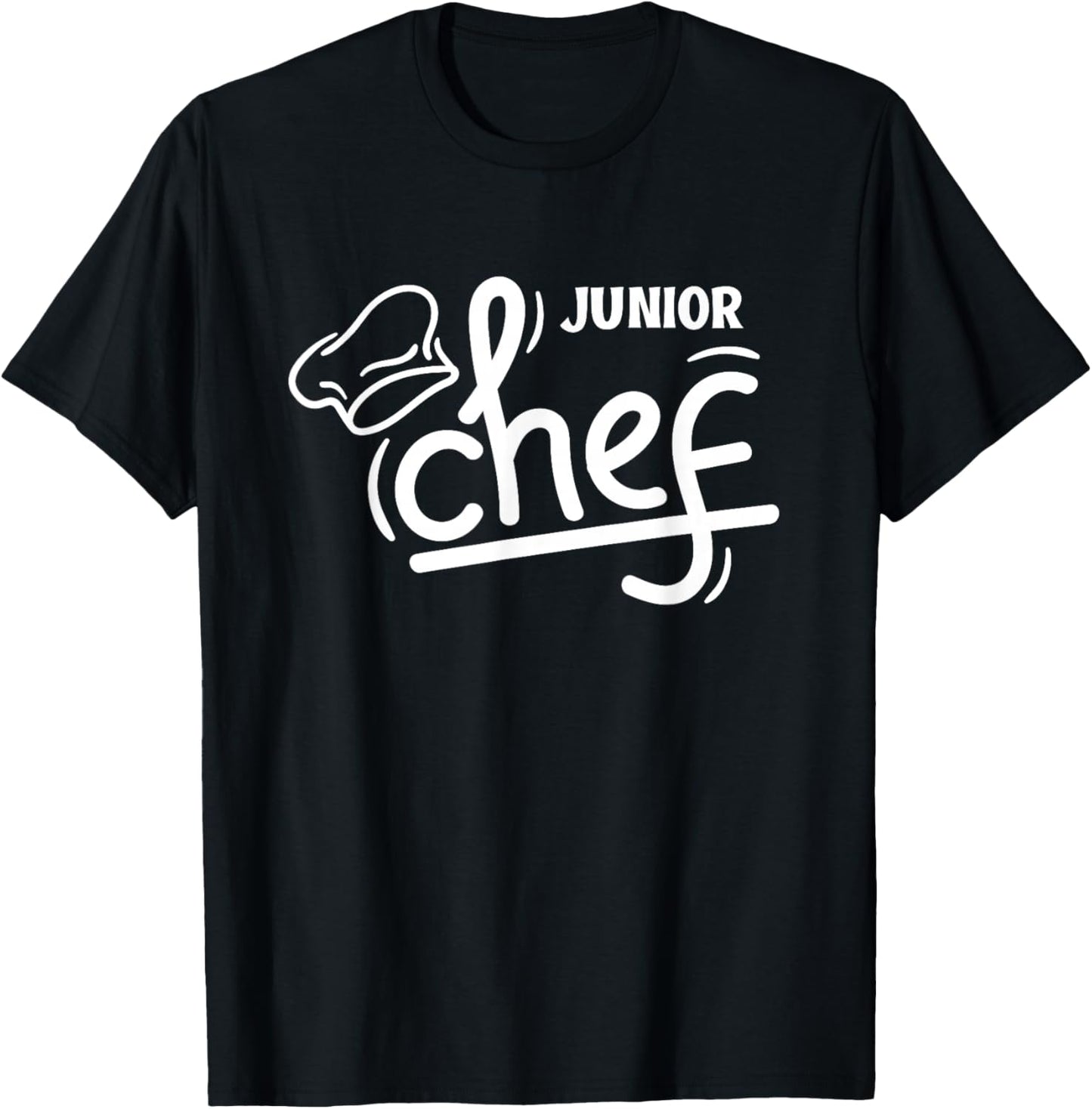 Junior Chef Children Cooking Teaching Kids To Cook T-Shirt - T-Shirt | Black
