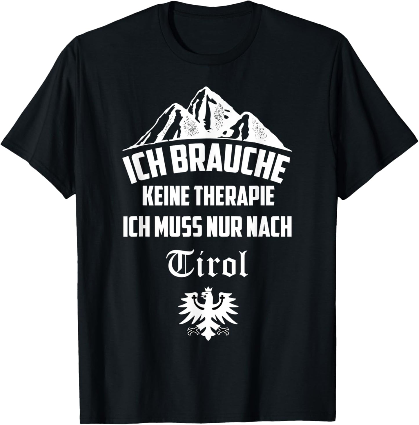Tyrol with Tyrolean Eagle Coat of Arms T-Shirt - T-Shirt | Black