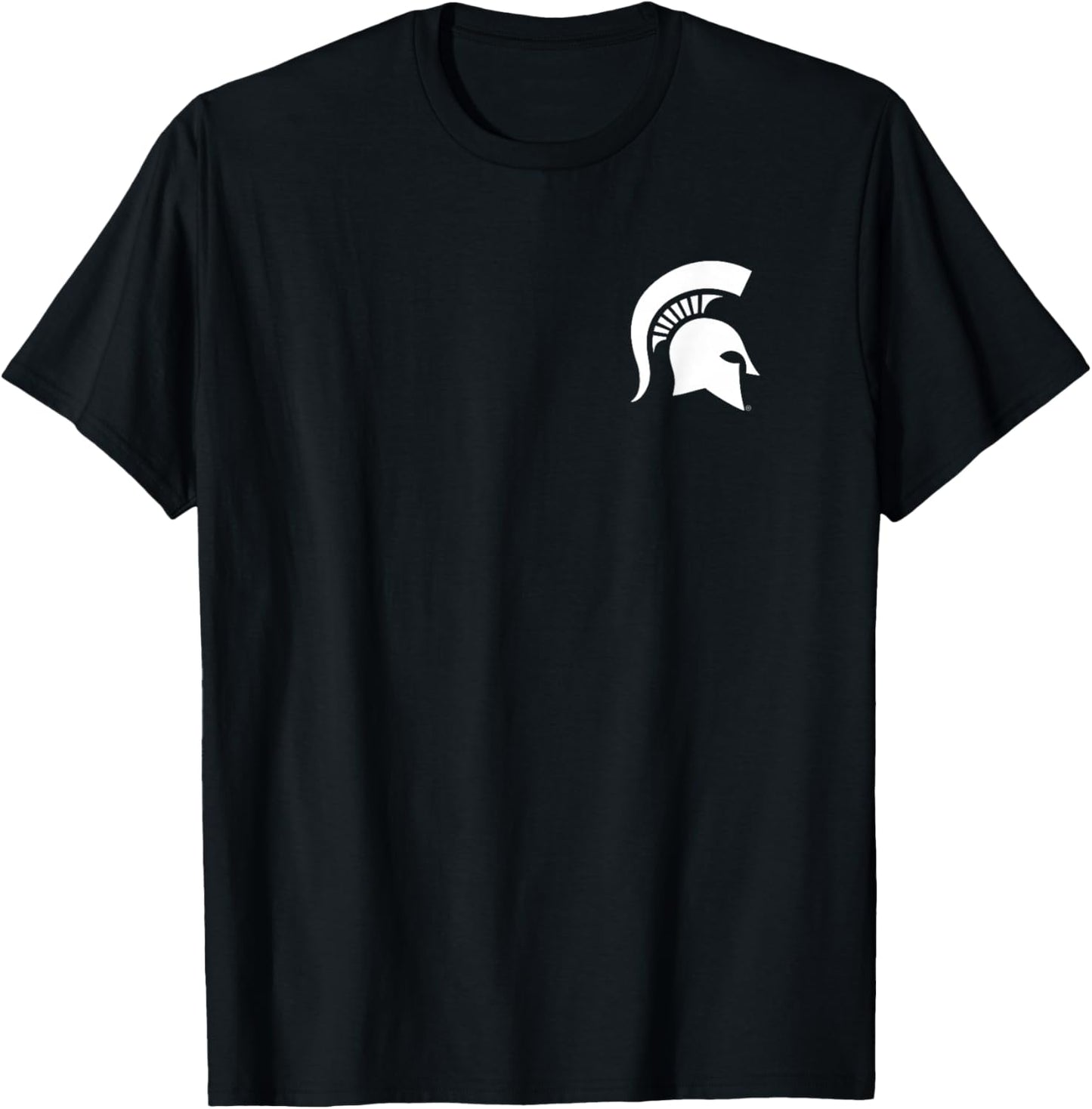 Michigan State Spartans Front/Back Go Green Go White T-Shirt - T-Shirt | Black