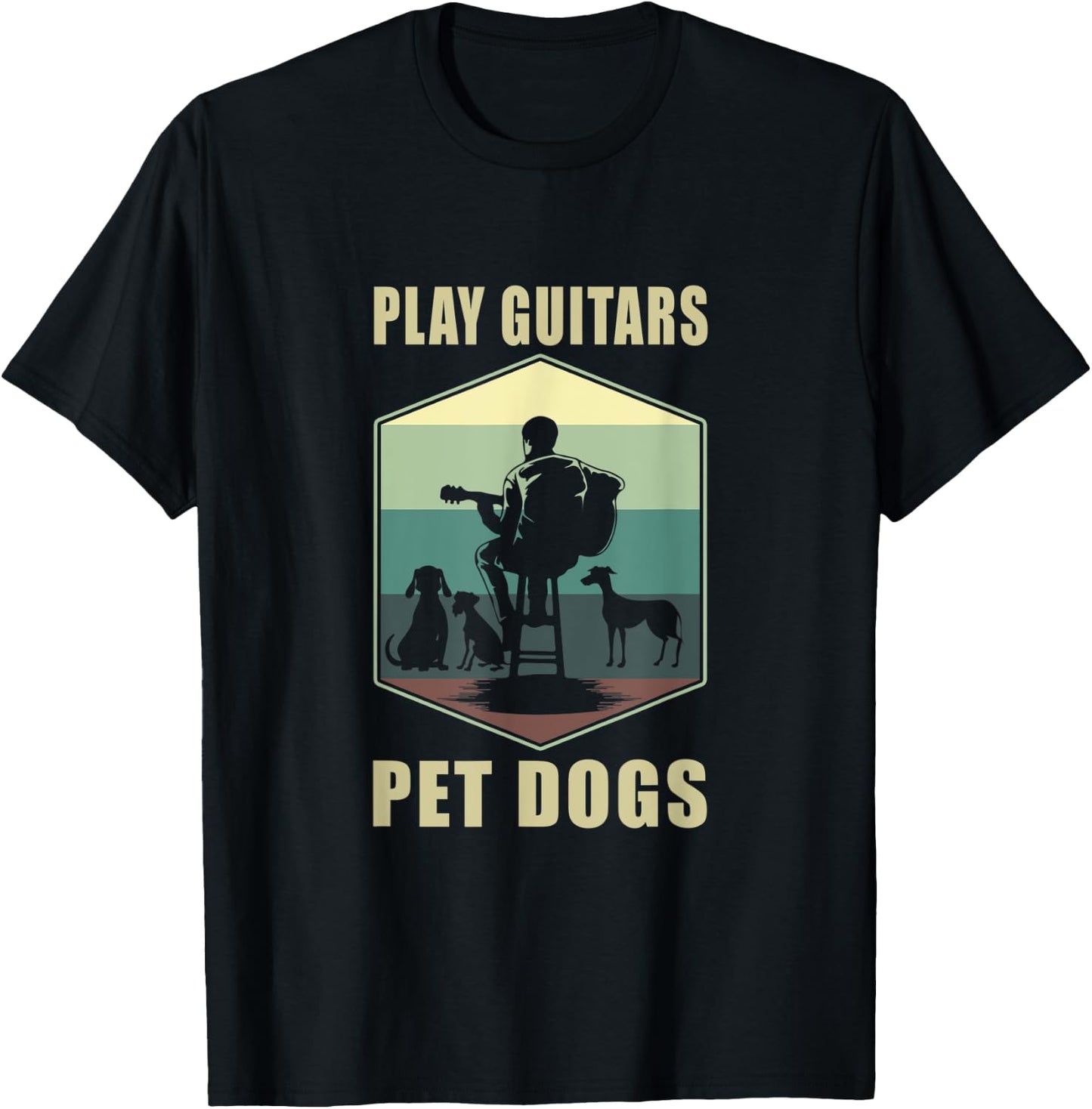 Guitar Player Guitar T-Shirt - T-Shirt | Black