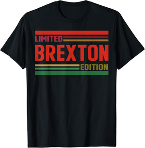 BREXTON Limited Edition Shirt BREXTON Name Personalized T-Shirt - T-Shirt | Black