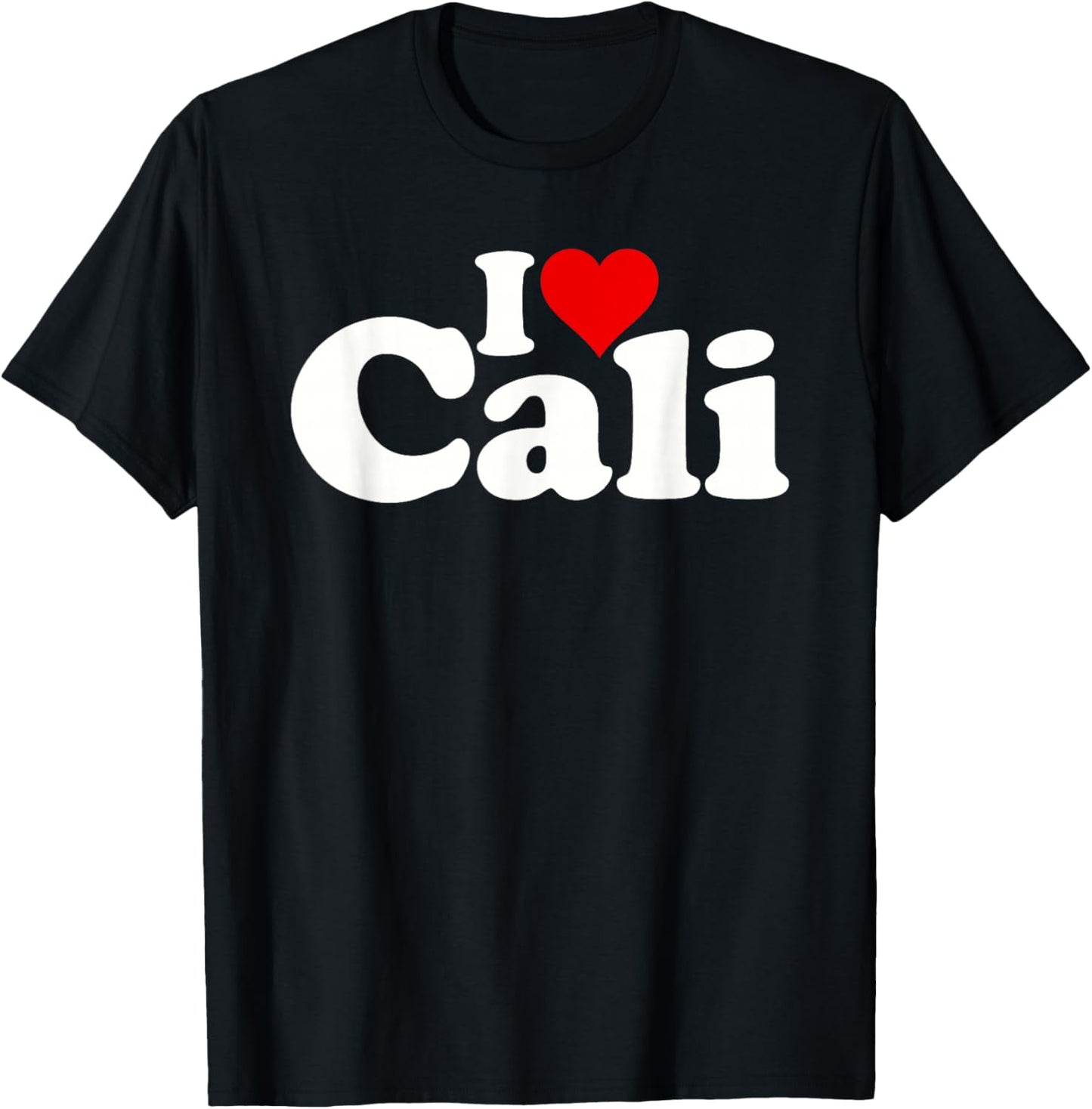 I Love Heart CALI California T-Shirt - T-Shirt | Black