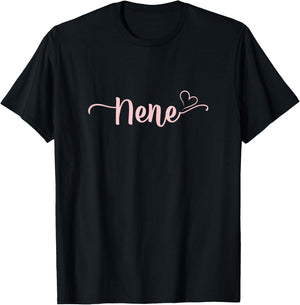 Nene Heart Xmas Grandma Women Mother's Day Christmas T-Shirt - T-Shirt | Black