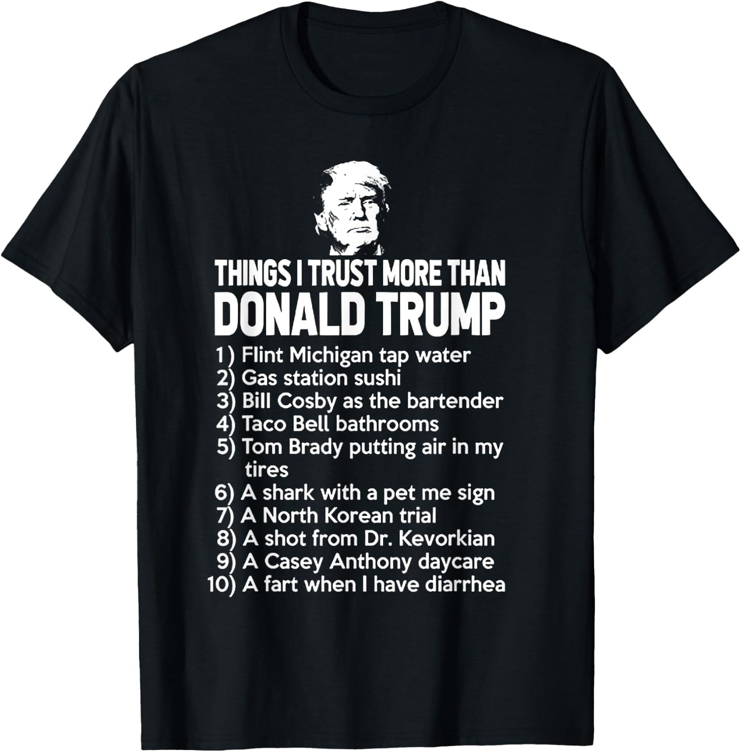 Funny Political Humor Gift - Black Trump 2020 - Men's Small - Modern Classic - - Straight Hem - Letter Print T-Shirt - T-Shirt | Black