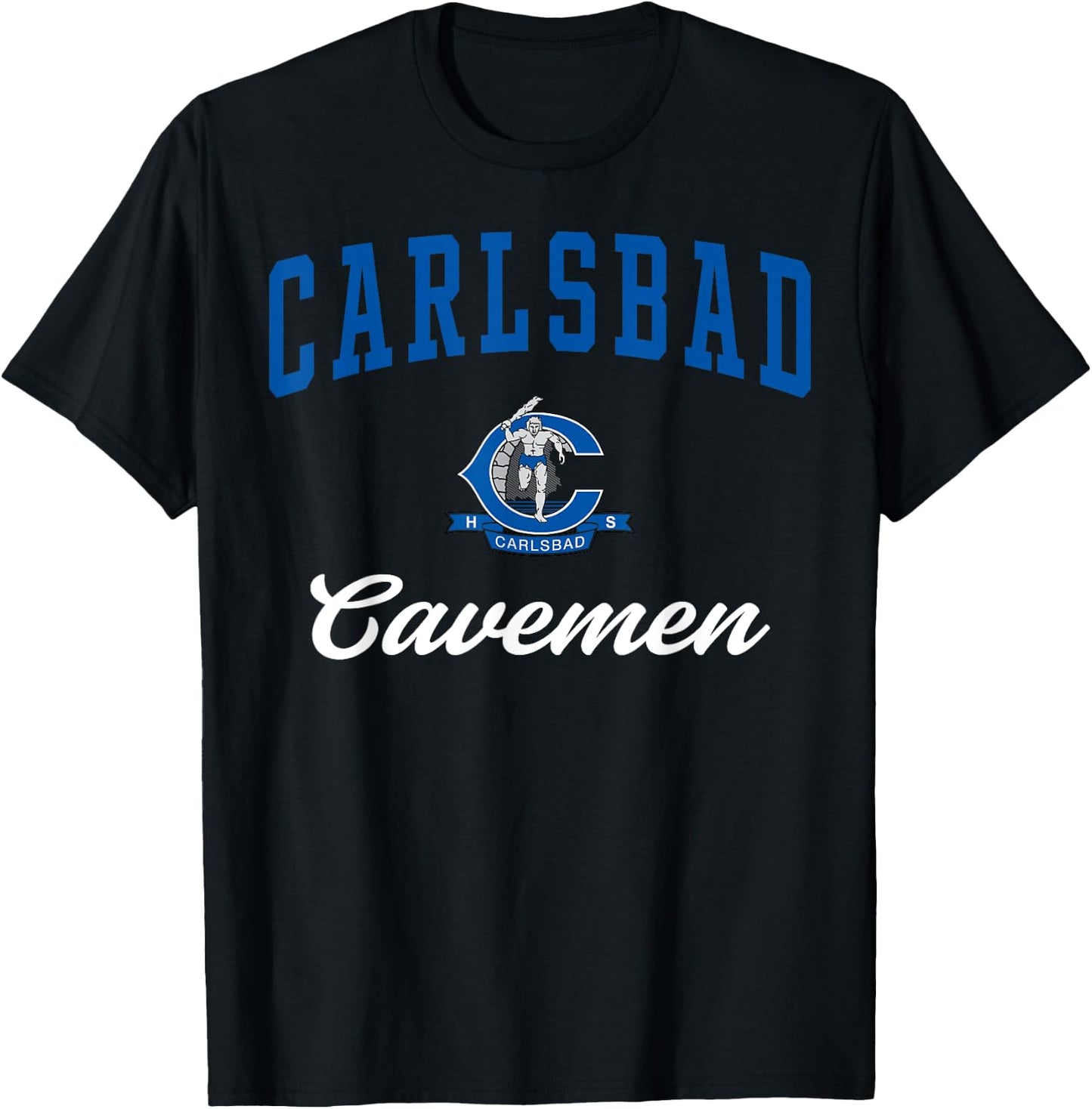 Carlsbad Senior High School Cavemen C3 T-Shirt - T-Shirt | Black