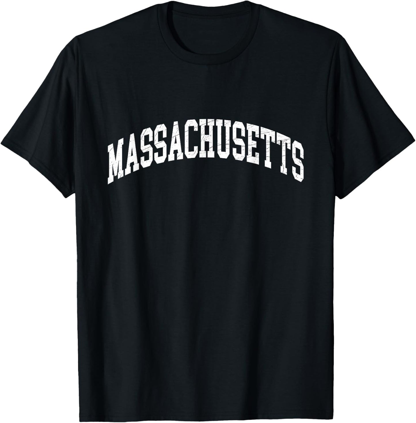 Massachusetts - Vintage / Worn Design - Classic T-Shirt - T-Shirt | Black