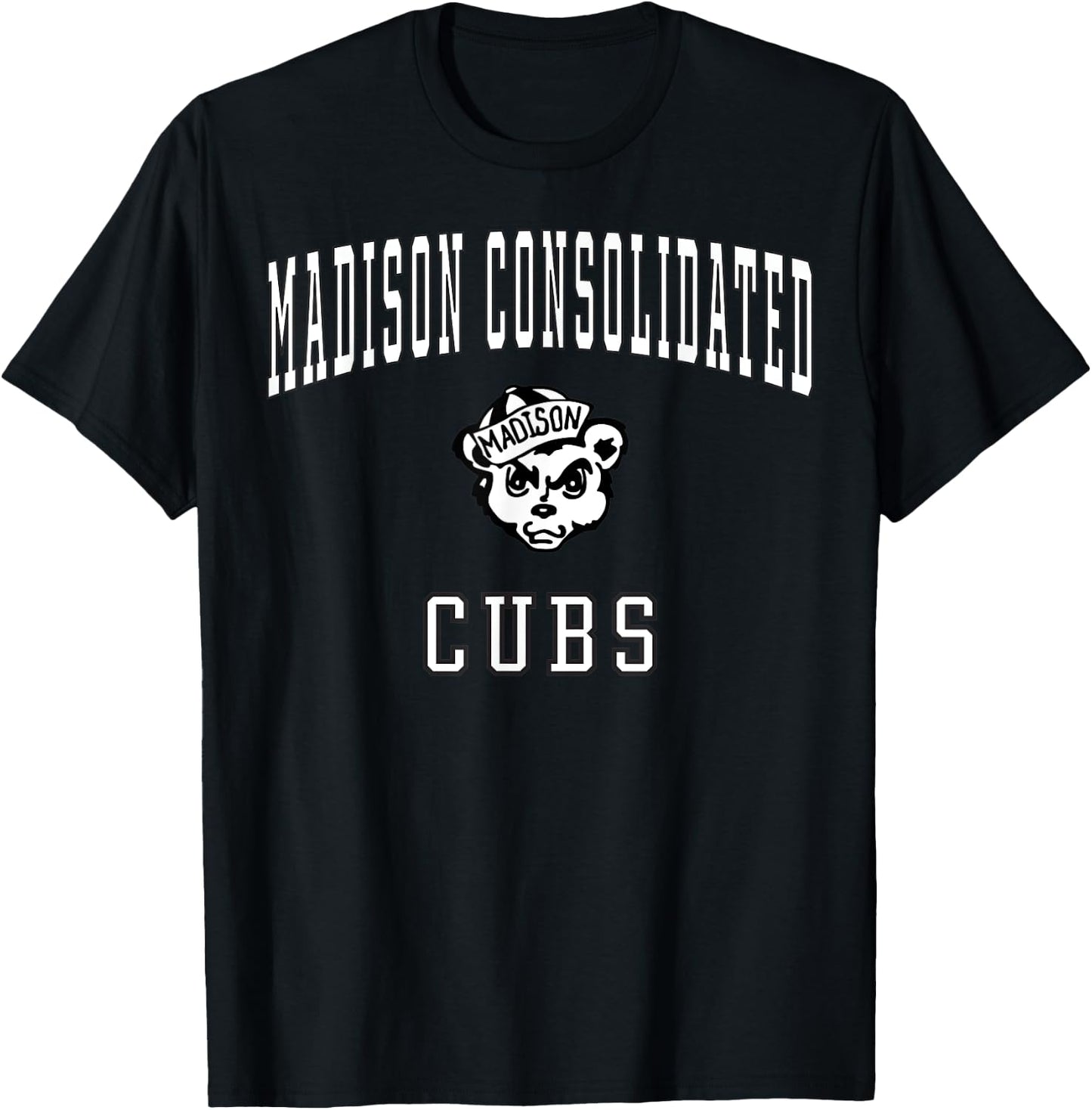 Madison Consolidated High School Cubs C1 T-Shirt - T-Shirt | Black