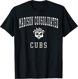 Madison Consolidated High School Cubs C1 T-Shirt - T-Shirt | Black