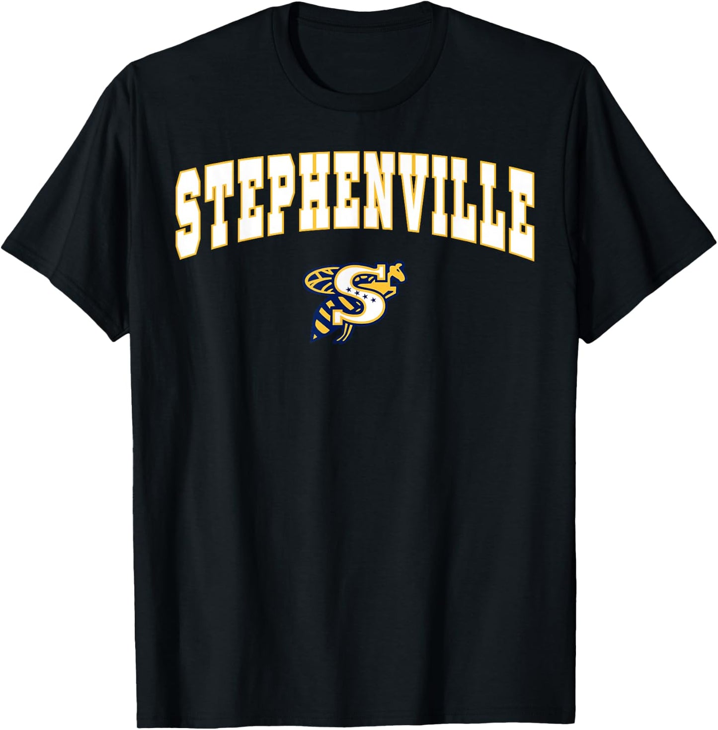 Stephenville High School Yellowjackets C2 T-Shirt - T-Shirt | Black