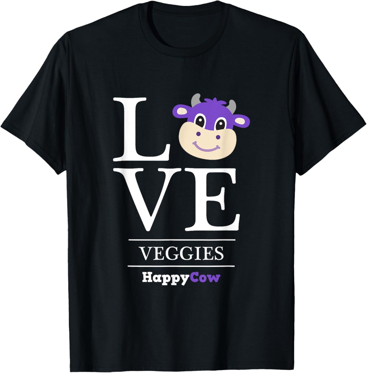 HappyCow LOVE 2023 T-Shirt - T-Shirt | Black