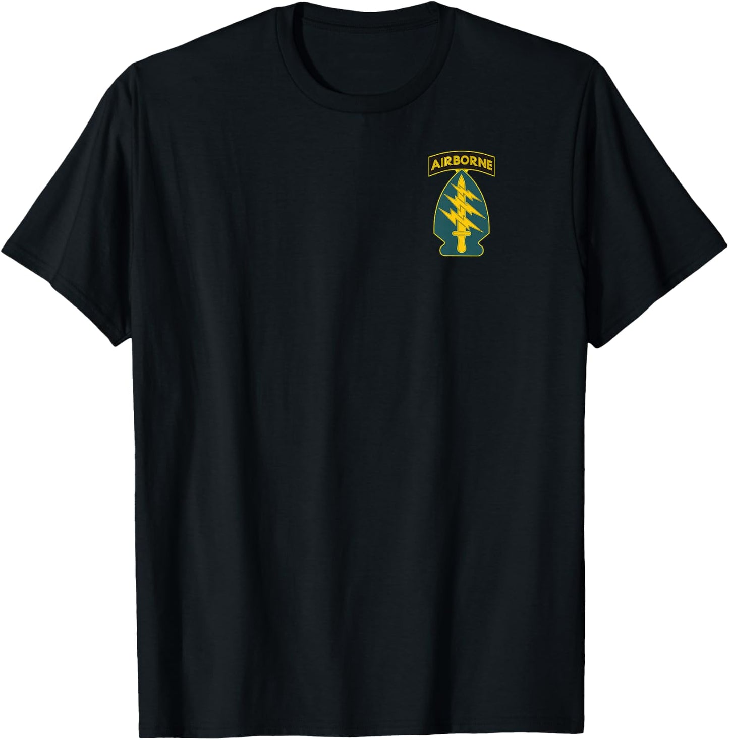 1st Special Forces US Army Green Beret Airborne SF Veteran T-Shirt - T-Shirt | Black