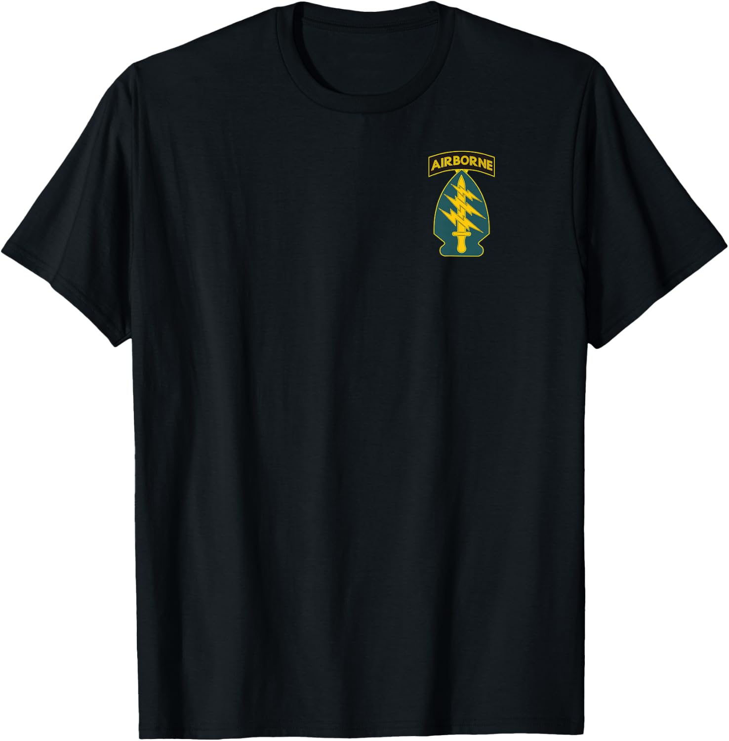1st Special Forces US Army Green Beret Airborne SF Veteran T-Shirt - T-Shirt | Black