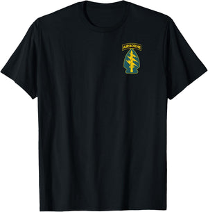 1st Special Forces US Army Green Beret Airborne SF Veteran T-Shirt - T-Shirt | Black