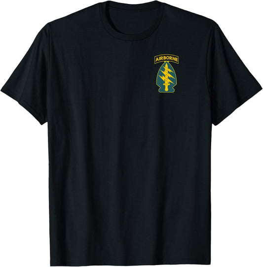 1st Special Forces US Army Green Beret Airborne SF Veteran T-Shirt - T-Shirt | Black