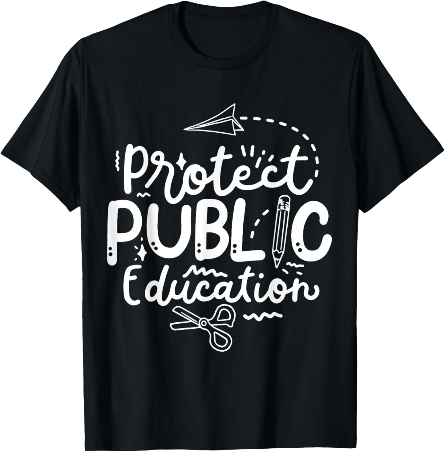 Protect Public Education T-Shirt - T-Shirt | Black