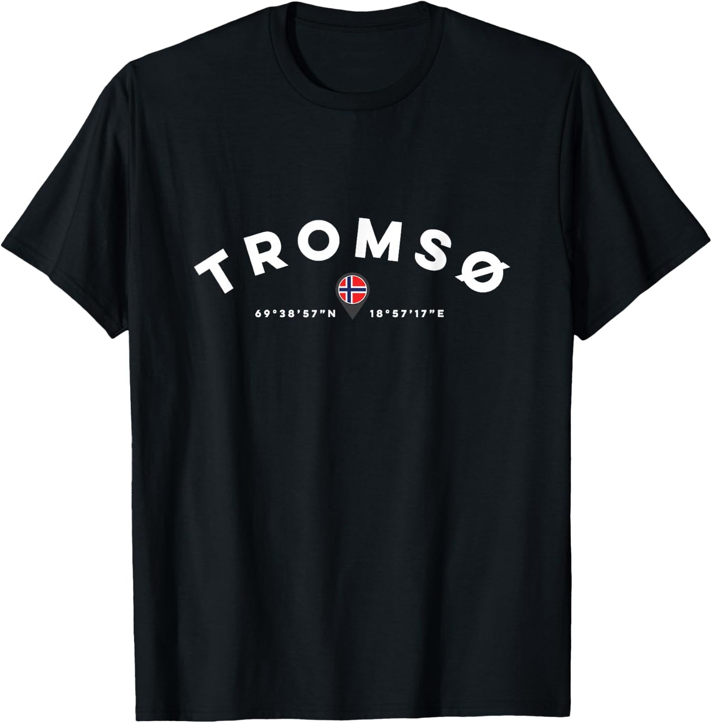 Tromso Norway T-Shirt - T-Shirt | Black