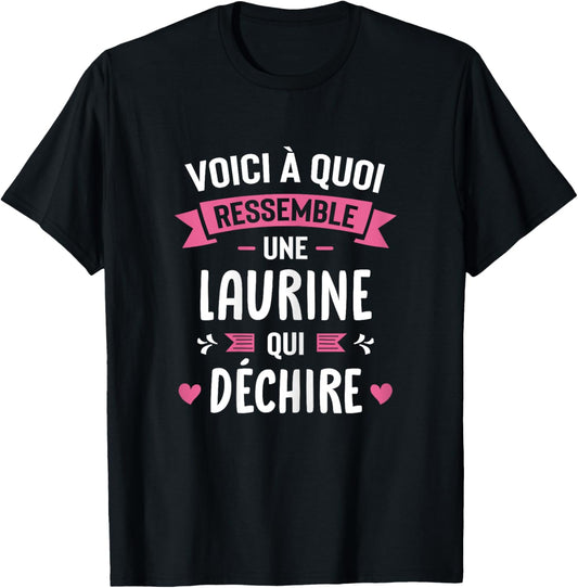 Laurine Qui Déchire T-Shirt - T-Shirt | Black