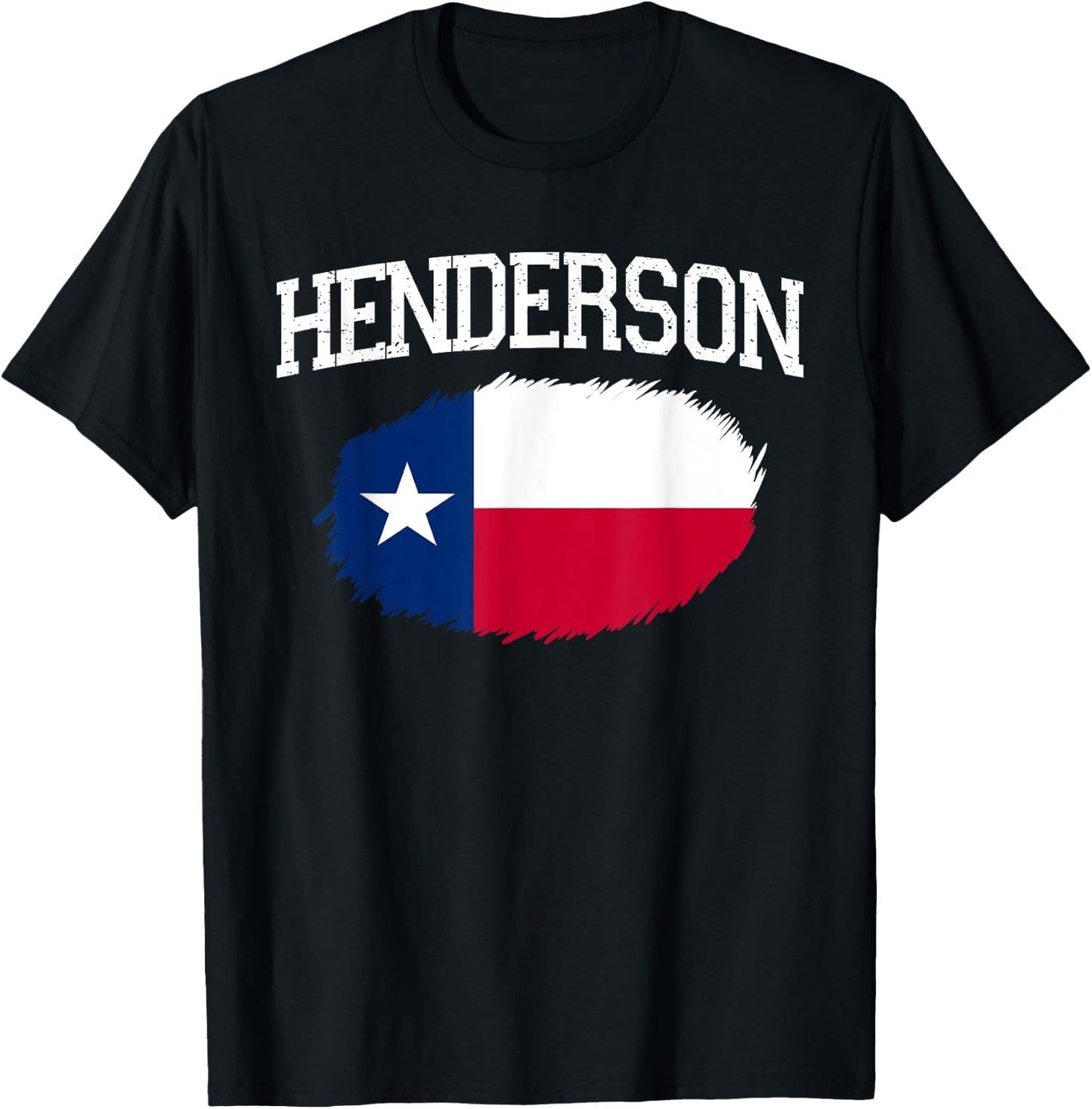 HENDERSON TX TEXAS Flag Vintage USA Sports Men Women T-Shirt - T-Shirt | Black