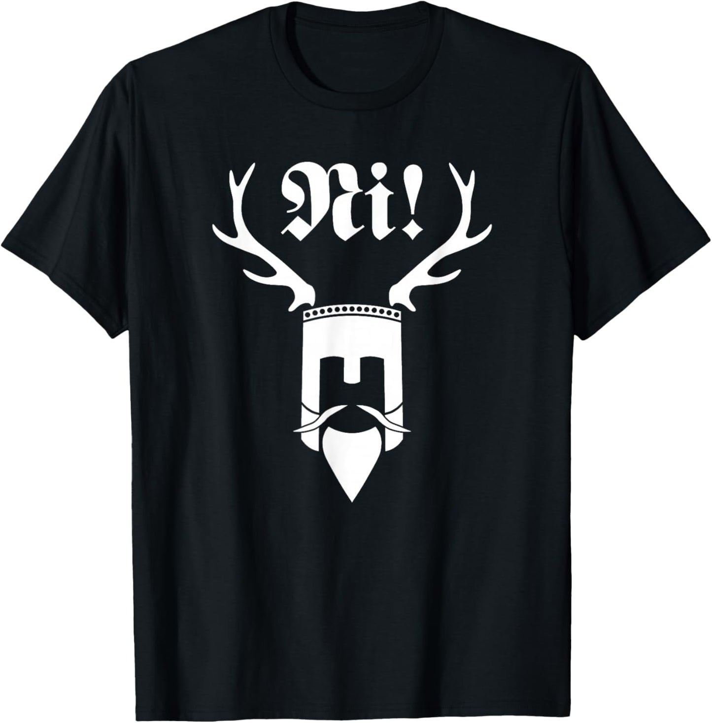 Monty Python Offizielles NI! Logo T-Shirt - T-Shirt | Black
