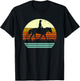 Retro Sun Style Western Ranch Trail Horse T-Shirt - T-Shirt | Black