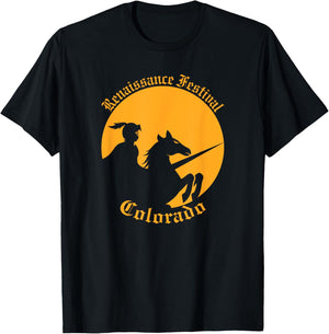 Renaissance Festival Colorado Knight & Horse T-Shirt - T-Shirt | Black