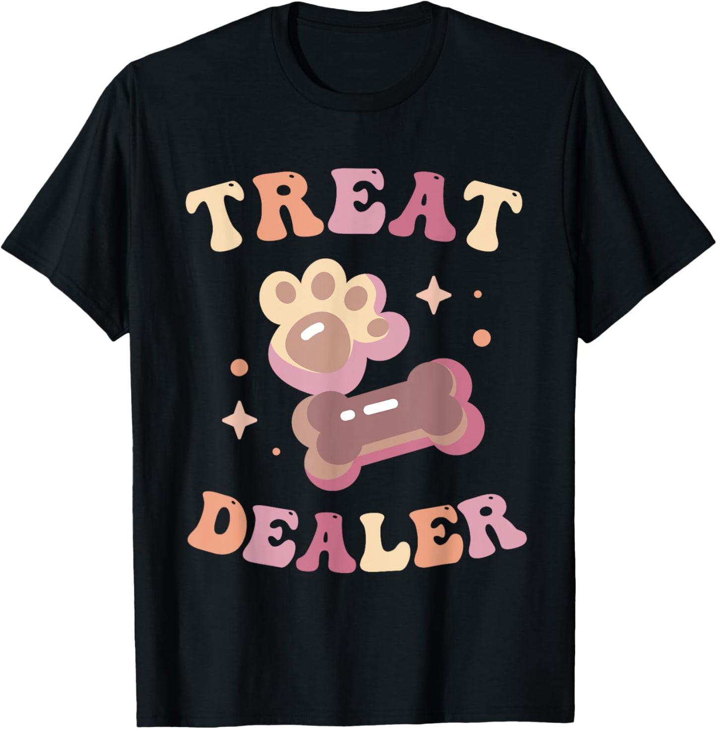 Dog Treat Dealer Funny Dog Training Dog Sitter Boys Girls T-Shirt - T-Shirt | Black