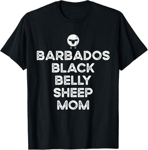 Sheep Farmer Mom Mother - Breeder Barbados Black Belly Sheep T-Shirt - T-Shirt | Black