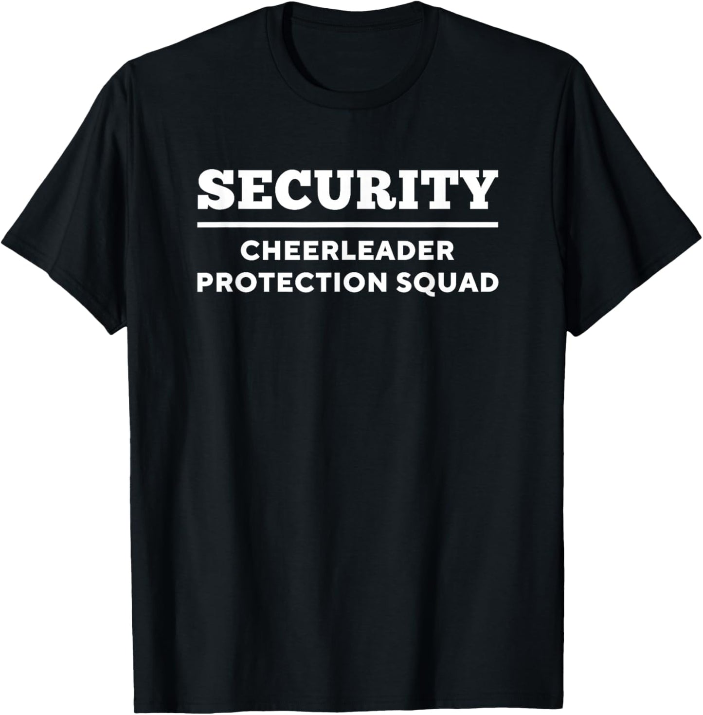 Cheer Bro Cheerleader Brother Security T-Shirt - T-Shirt | Black
