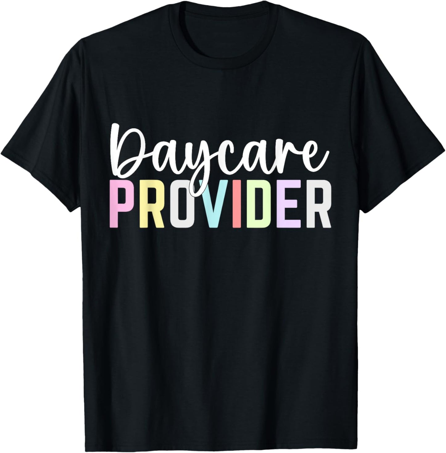Thank You Licensed Daycare Provider Woman Assistant Daycare T-Shirt - T-Shirt | Black