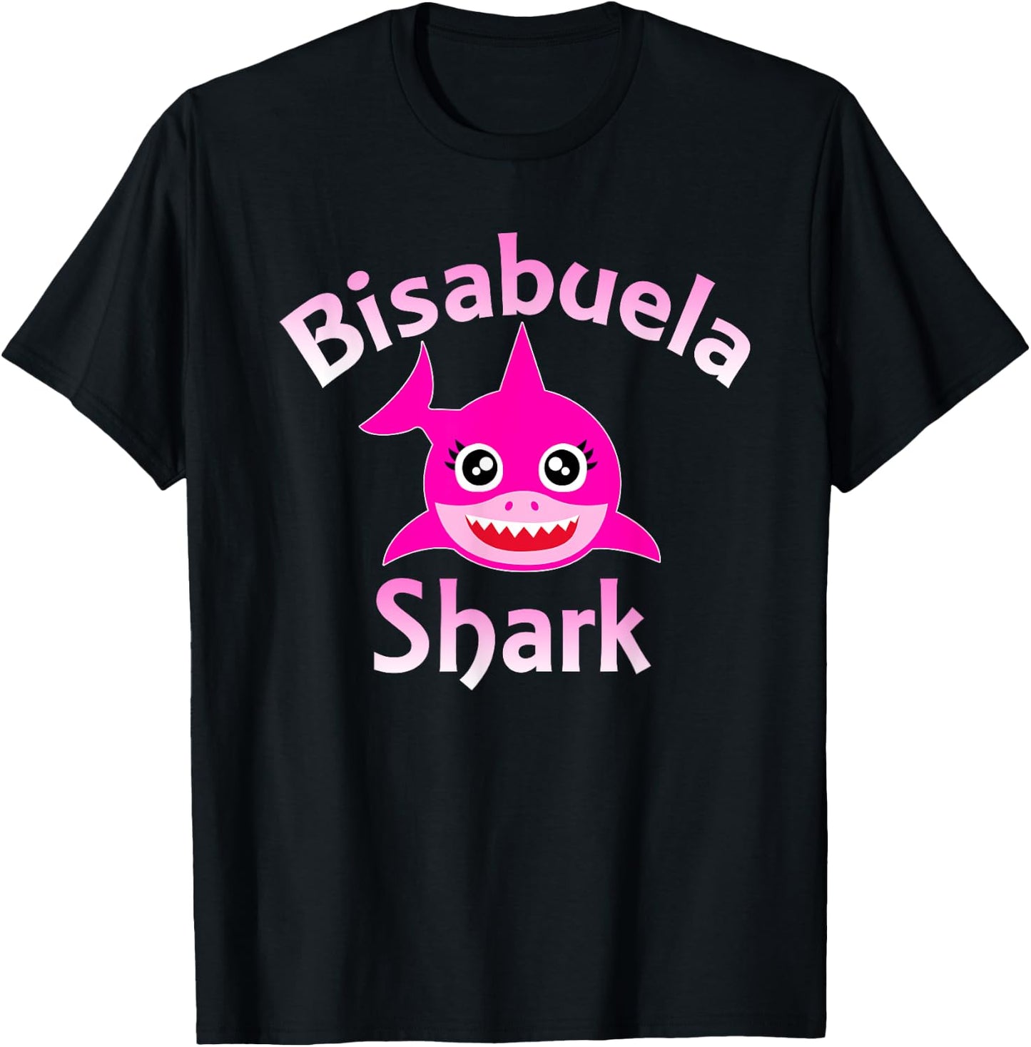 Bisabuela Shark Funny Spanish Great Grandma T-Shirt - T-Shirt | Black