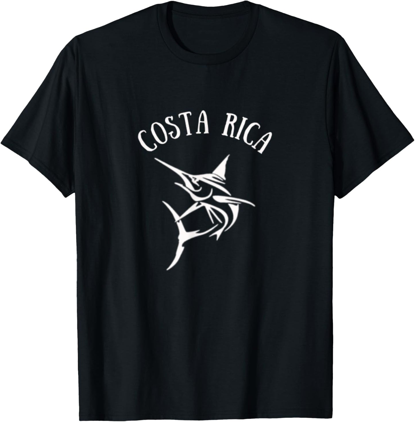 Costa Rica Deep Sea Fishing Jumping Marlin T-Shirt - T-Shirt | Black