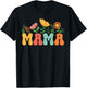 Floral Mama Shirt Mothers Day Gardener Mama Flowers Cute T-Shirt - T-Shirt | Black