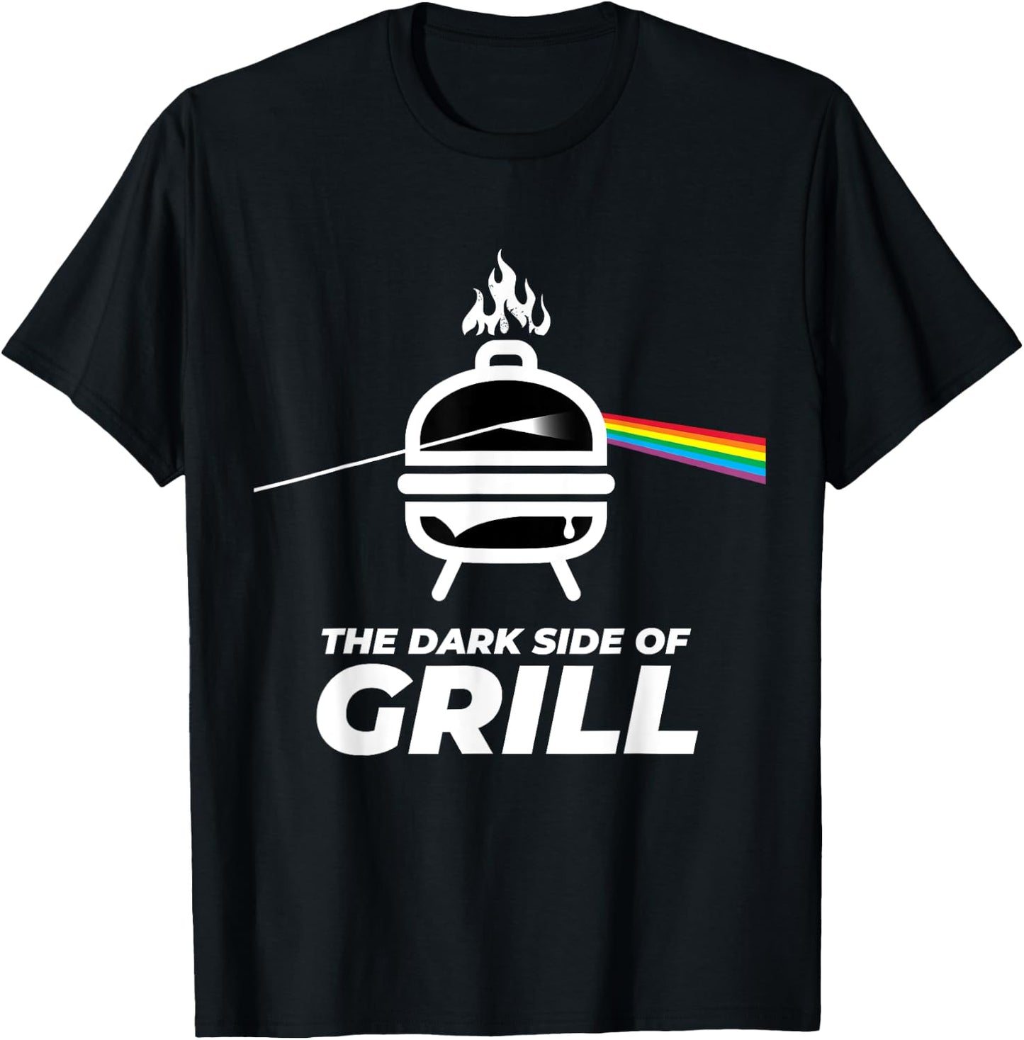 Men's Women's Kids the Dark Side of Grill BBQ Graphic Design T-Shirt - T-Shirt | Black