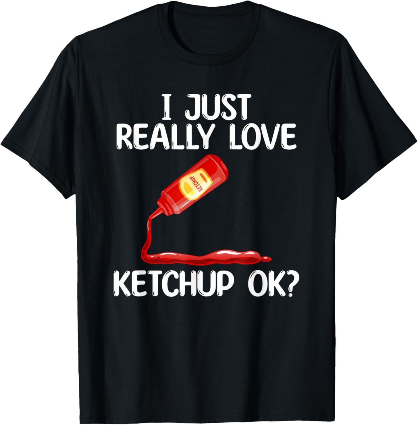 Cool Ketchup Women Mustard Catsup Condiment Foodie T-Shirt - T-Shirt | Black
