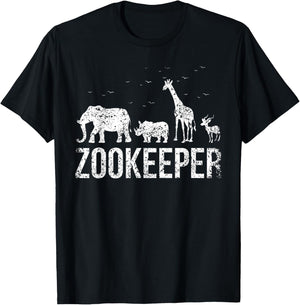 Zoo Keeper Zookeeper Zoos Zookeeping Keeping T-Shirt - T-Shirt | Black